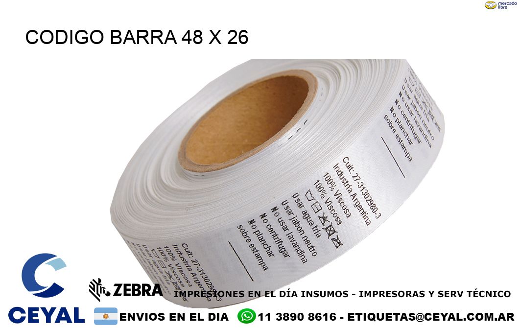CODIGO BARRA 48 x 26