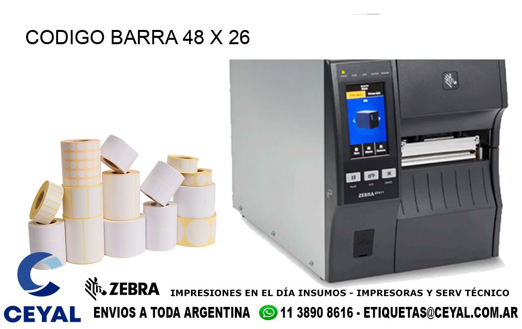 CODIGO BARRA 48 x 26