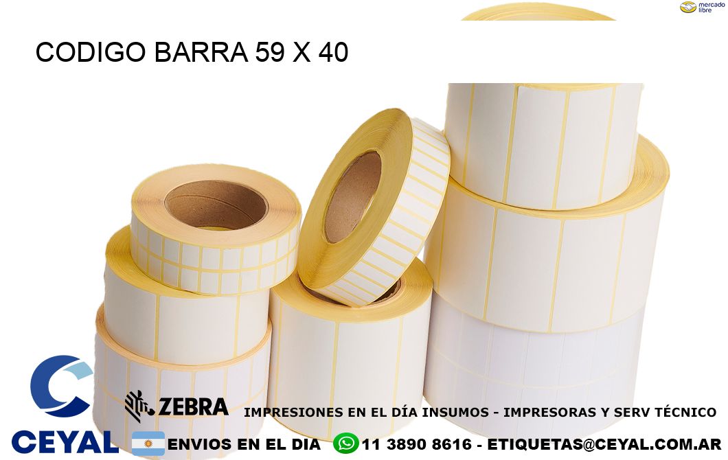 CODIGO BARRA 59 x 40