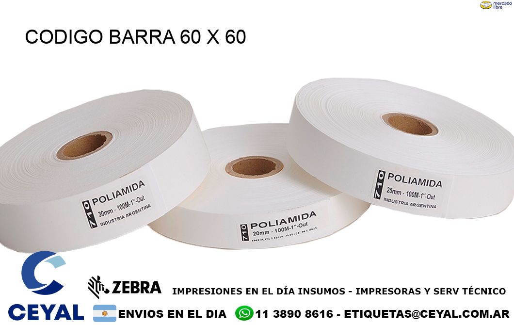 CODIGO BARRA 60 x 60