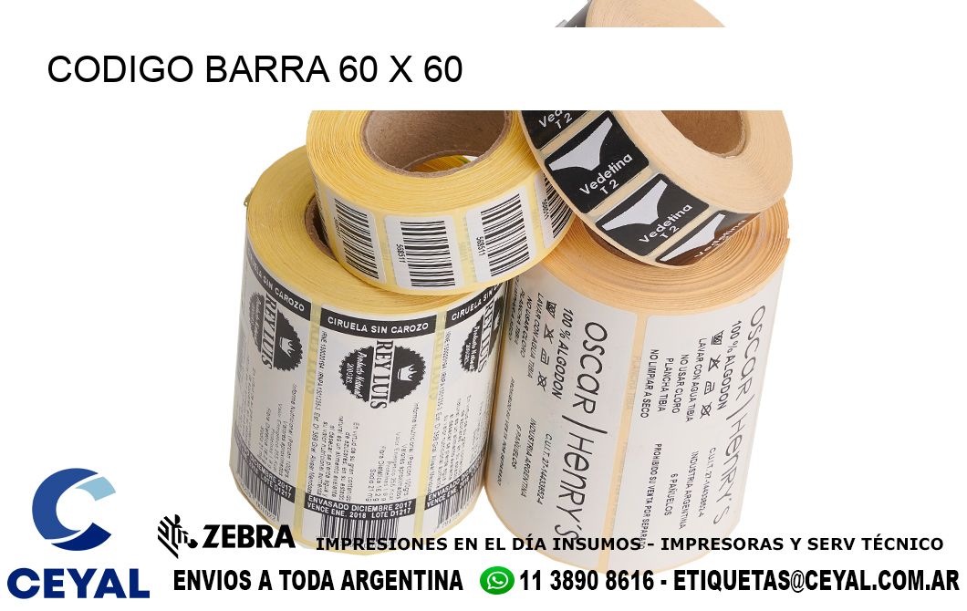 CODIGO BARRA 60 x 60
