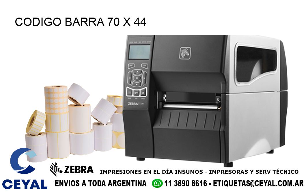 CODIGO BARRA 70 x 44