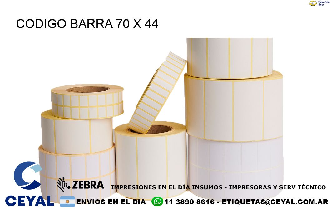 CODIGO BARRA 70 x 44