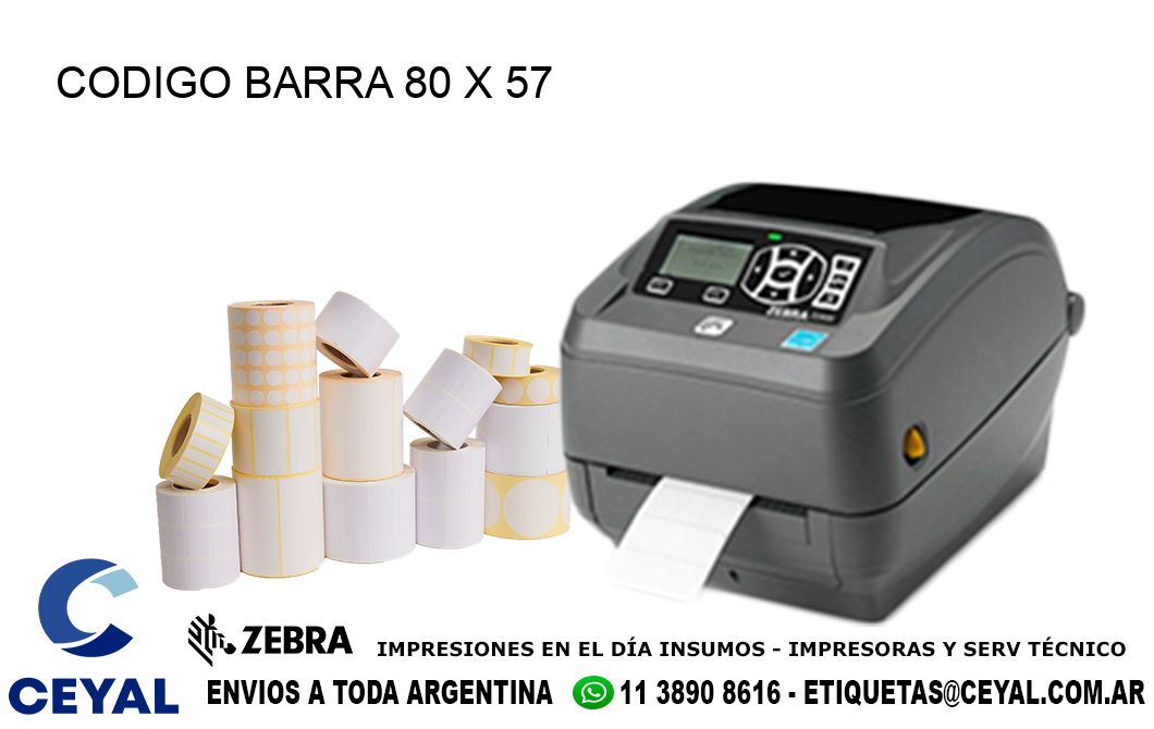 CODIGO BARRA 80 x 57