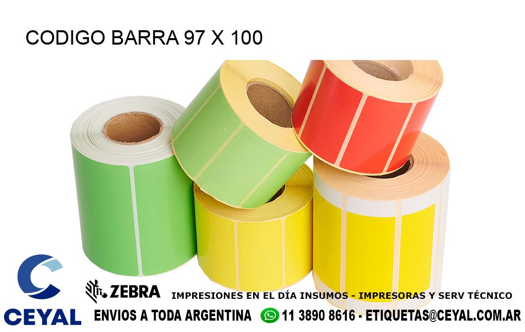 CODIGO BARRA 97 x 100