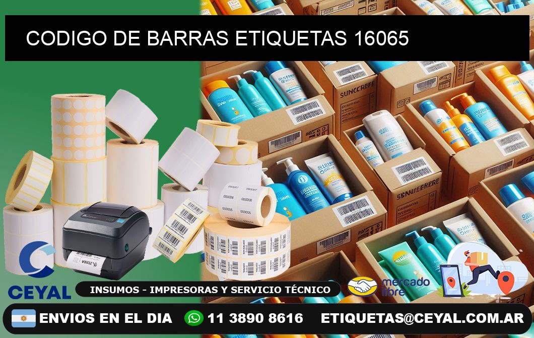 CODIGO DE BARRAS ETIQUETAS 16065