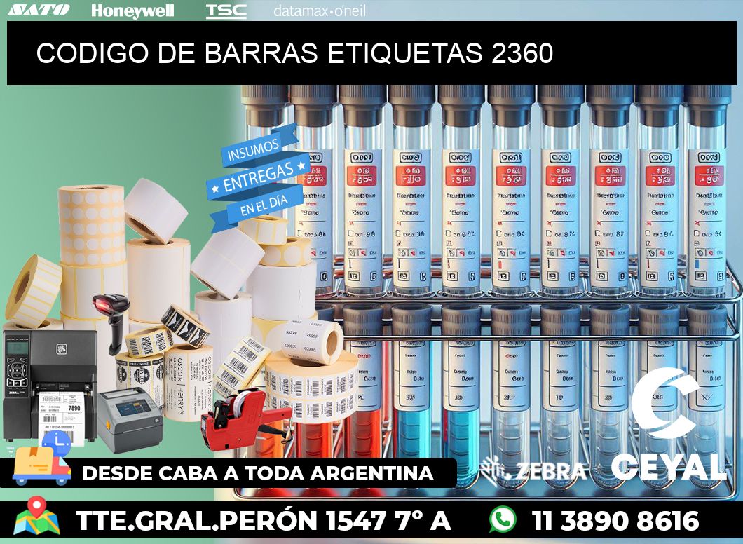 CODIGO DE BARRAS ETIQUETAS 2360