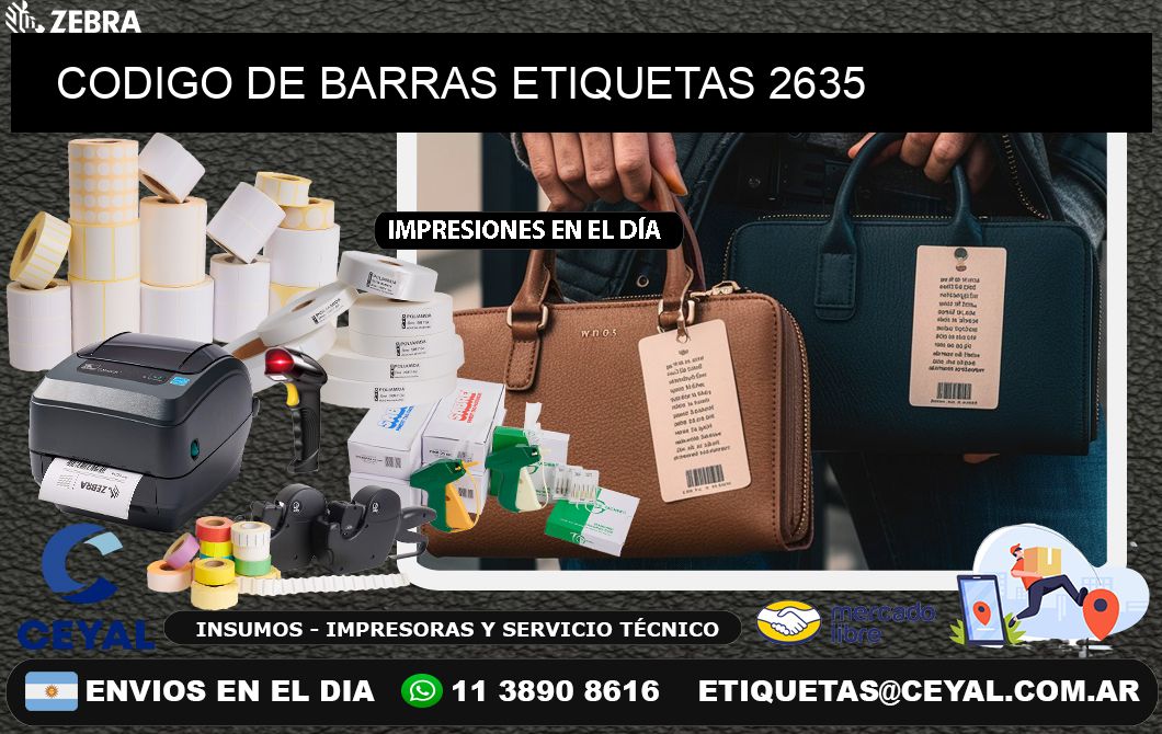 CODIGO DE BARRAS ETIQUETAS 2635