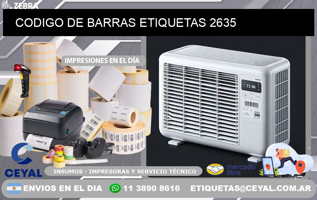 CODIGO DE BARRAS ETIQUETAS 2635