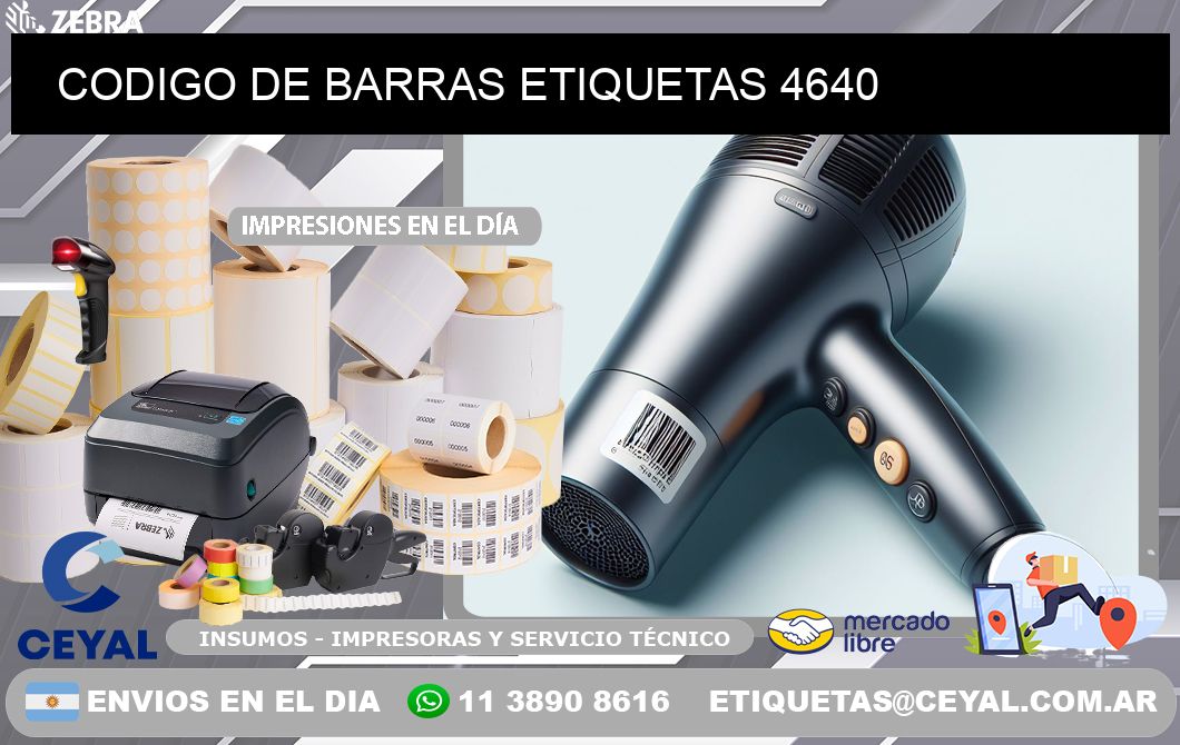 CODIGO DE BARRAS ETIQUETAS 4640