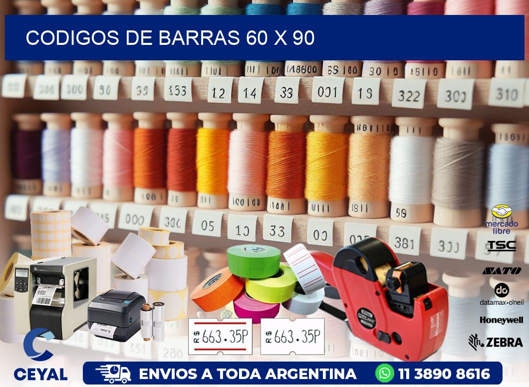 CODIGOS DE BARRAS 60 x 90