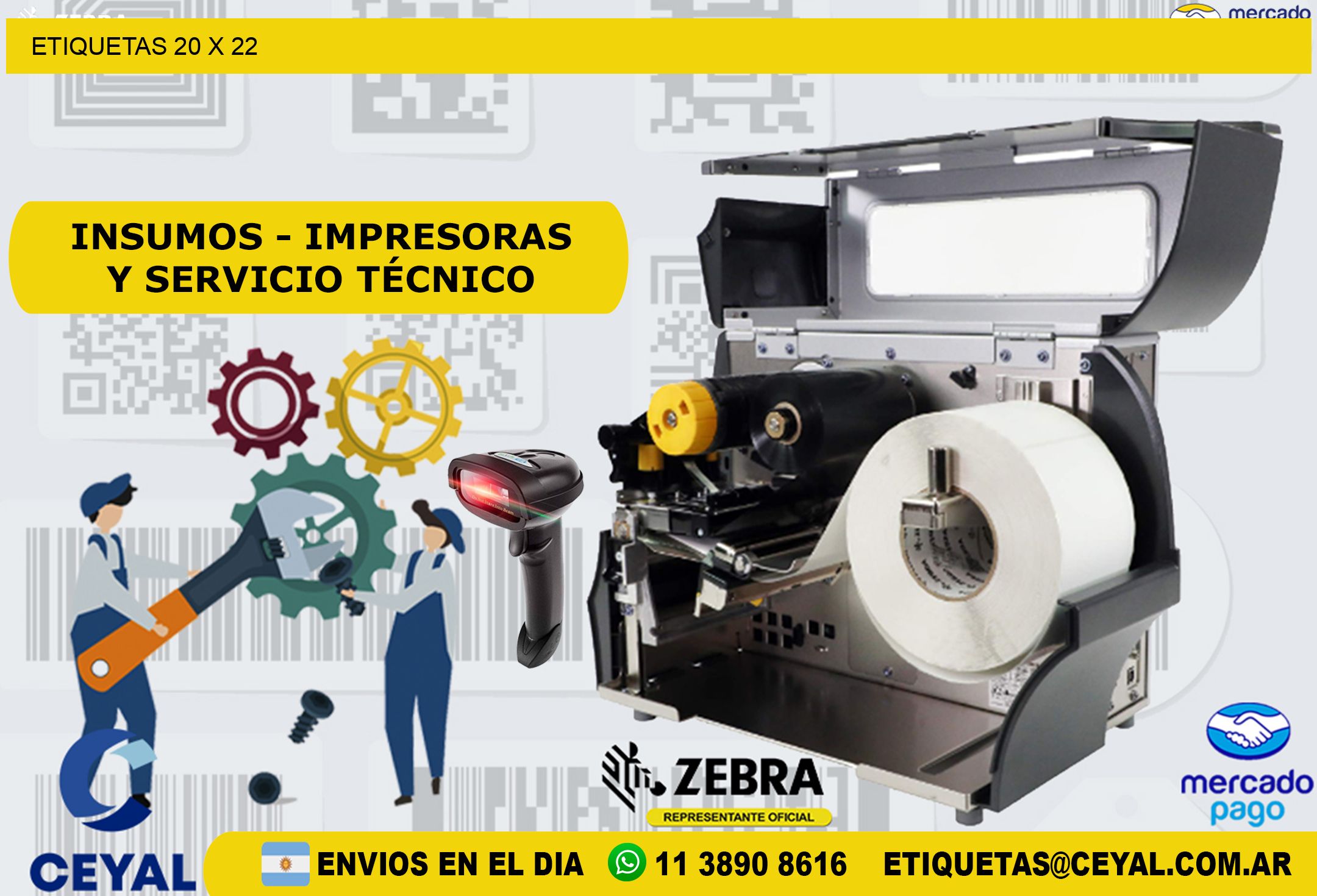 ETIQUETAS 20 x 22