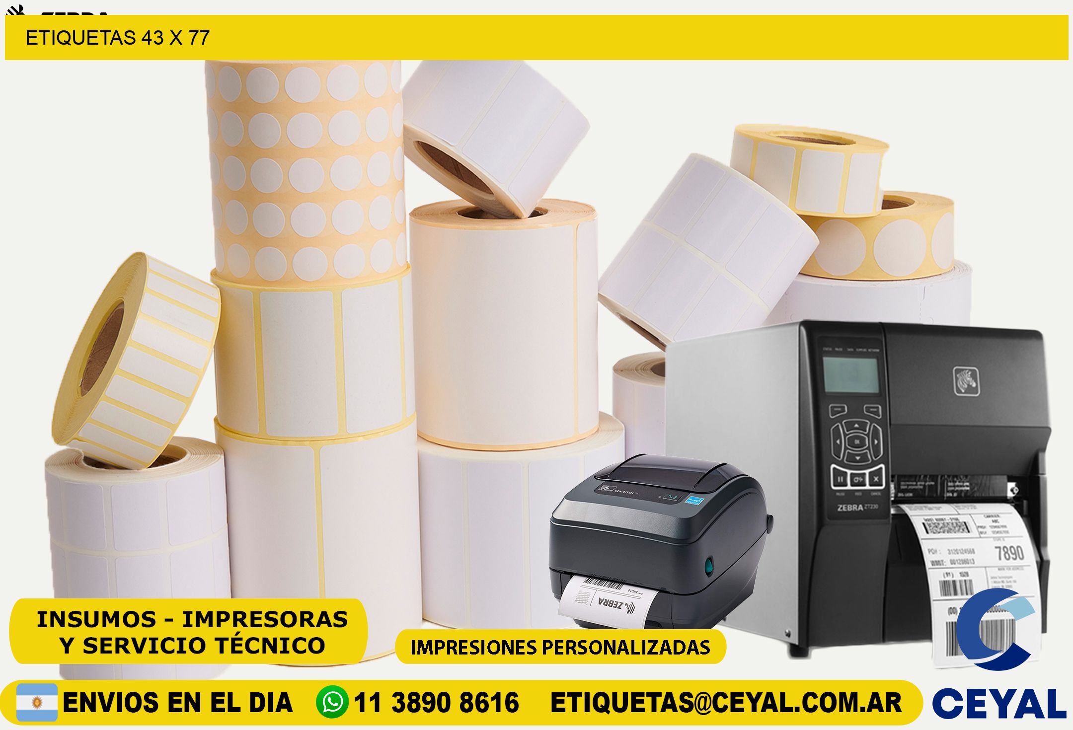 ETIQUETAS 43 x 77