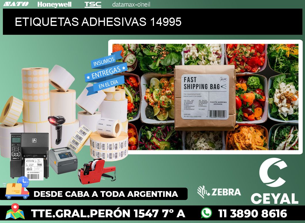 ETIQUETAS ADHESIVAS 14995