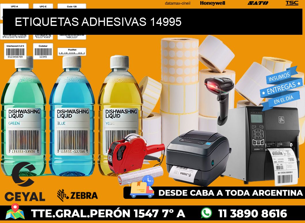 ETIQUETAS ADHESIVAS 14995