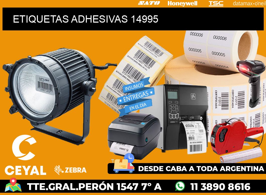 ETIQUETAS ADHESIVAS 14995