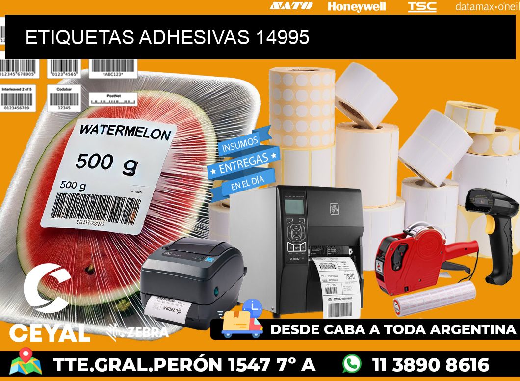 ETIQUETAS ADHESIVAS 14995
