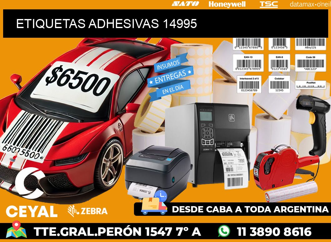 ETIQUETAS ADHESIVAS 14995