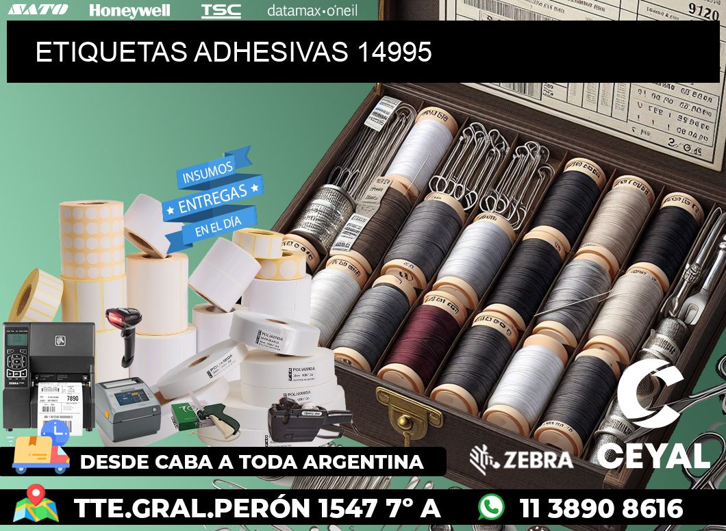 ETIQUETAS ADHESIVAS 14995