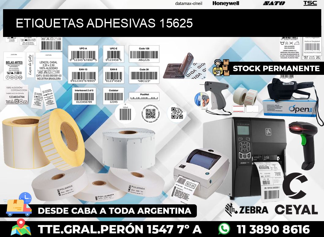 ETIQUETAS ADHESIVAS 15625