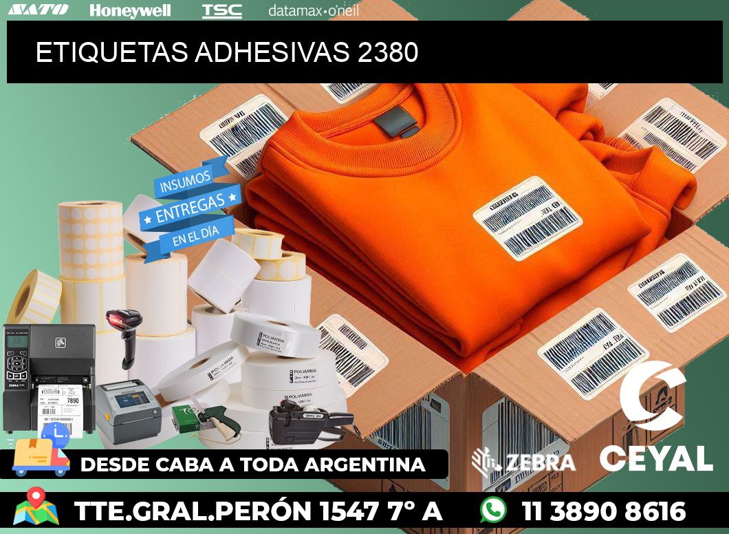 ETIQUETAS ADHESIVAS 2380