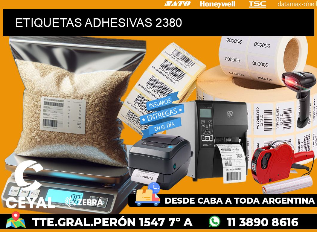 ETIQUETAS ADHESIVAS 2380