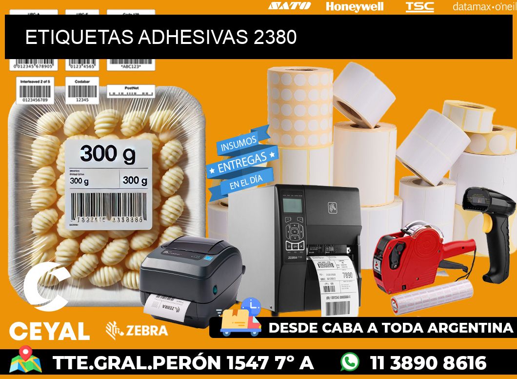 ETIQUETAS ADHESIVAS 2380