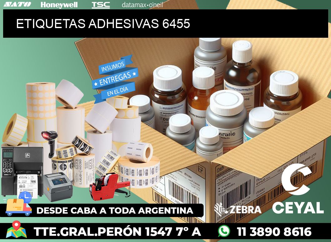 ETIQUETAS ADHESIVAS 6455