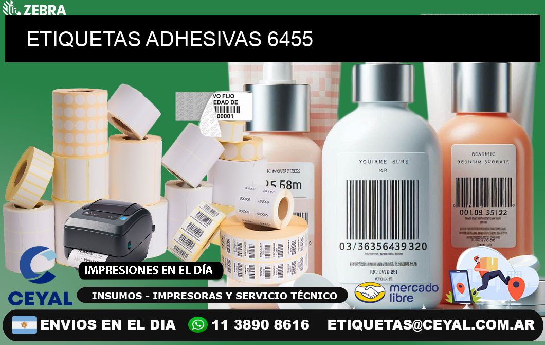 ETIQUETAS ADHESIVAS 6455