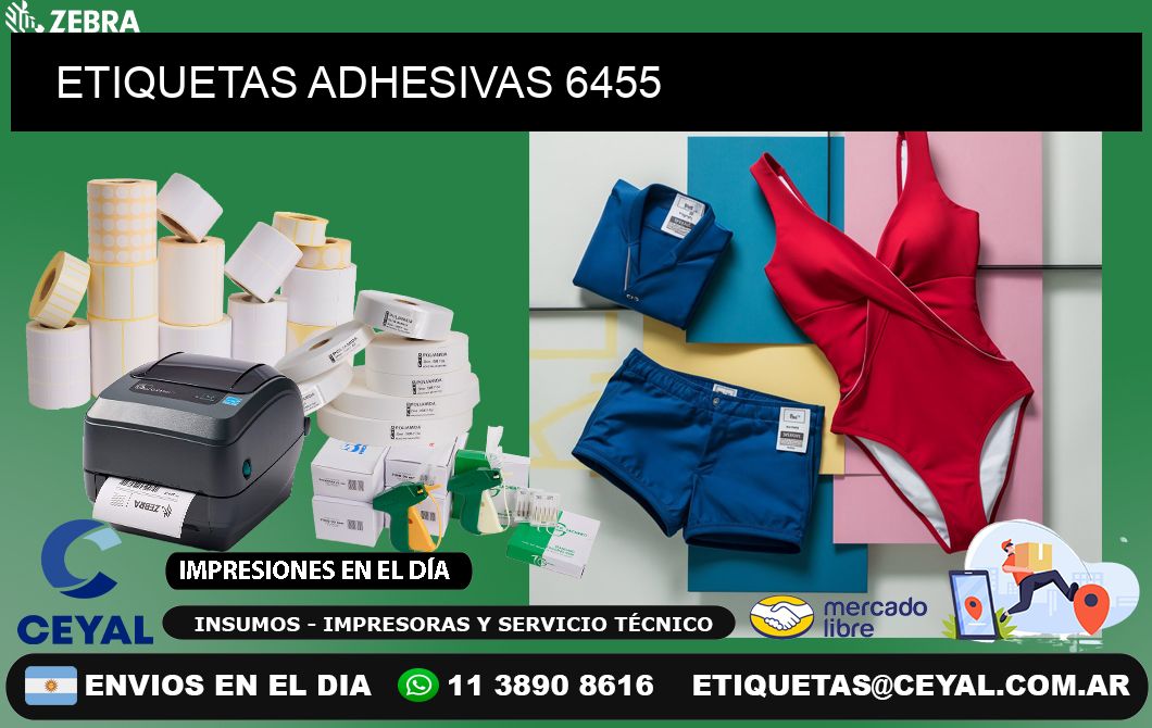 ETIQUETAS ADHESIVAS 6455