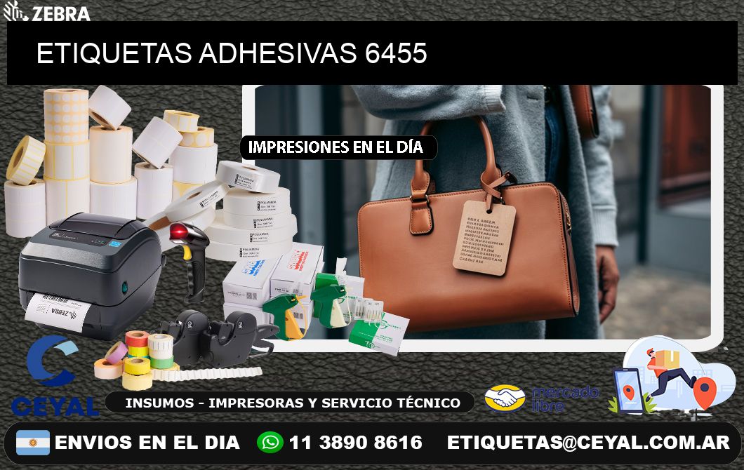 ETIQUETAS ADHESIVAS 6455