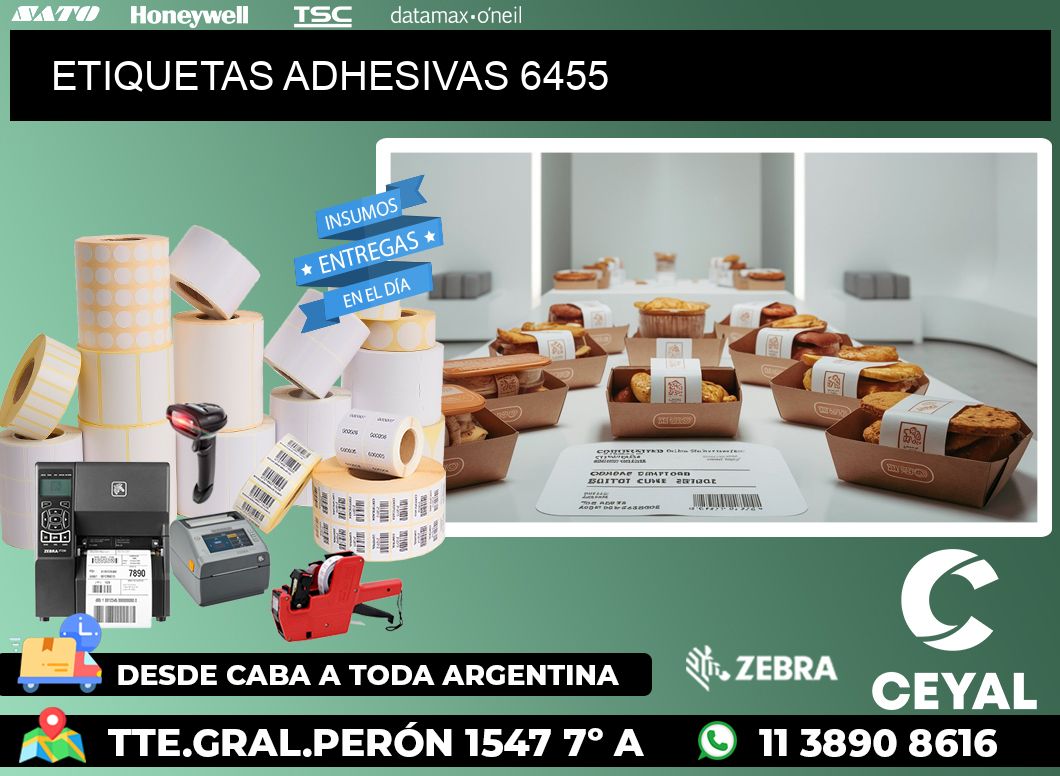 ETIQUETAS ADHESIVAS 6455