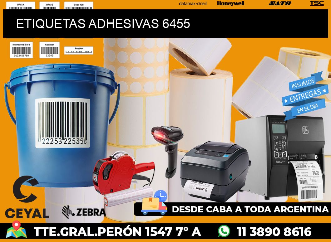 ETIQUETAS ADHESIVAS 6455