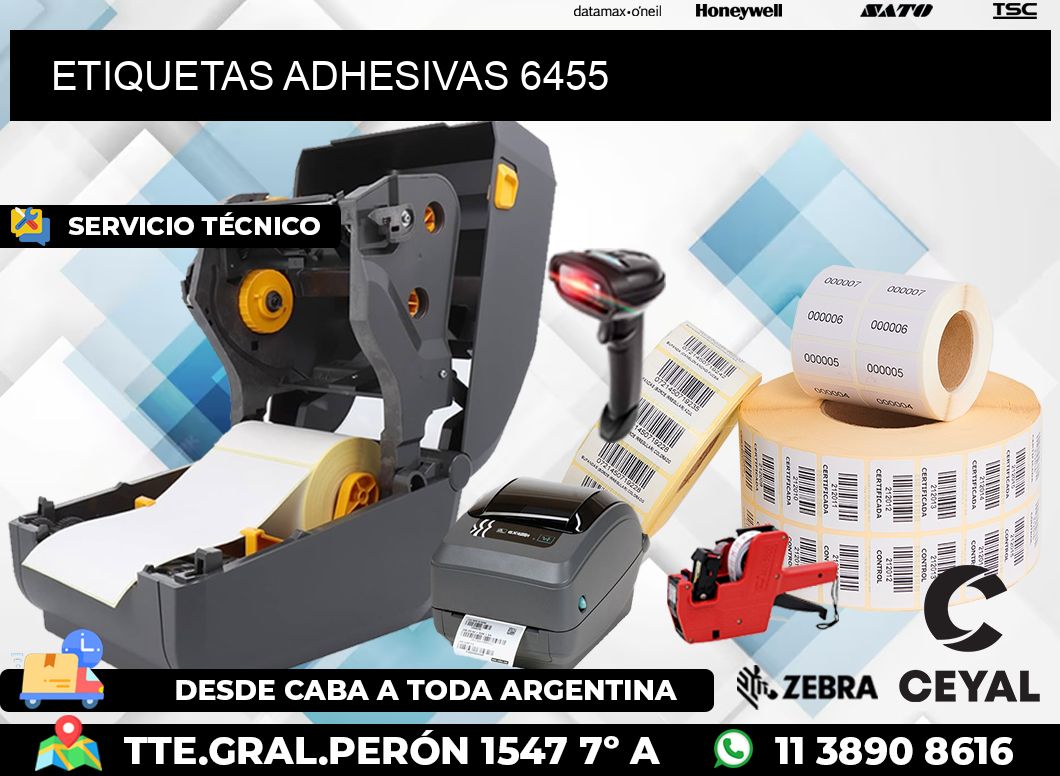 ETIQUETAS ADHESIVAS 6455