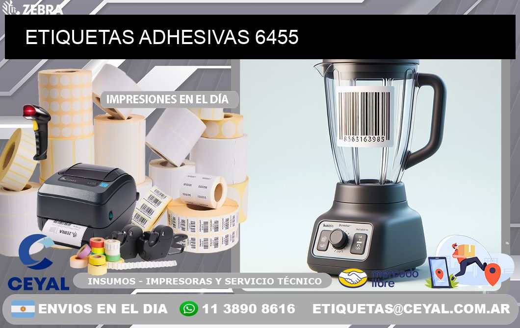 ETIQUETAS ADHESIVAS 6455