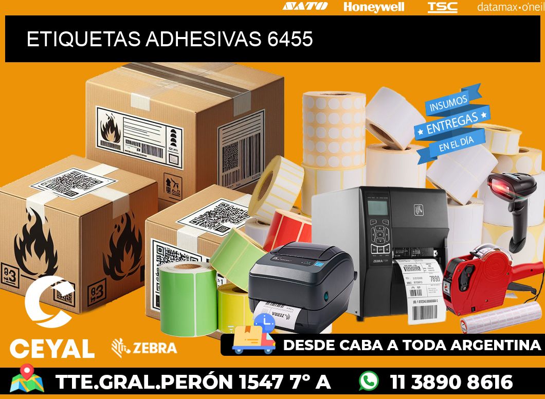 ETIQUETAS ADHESIVAS 6455