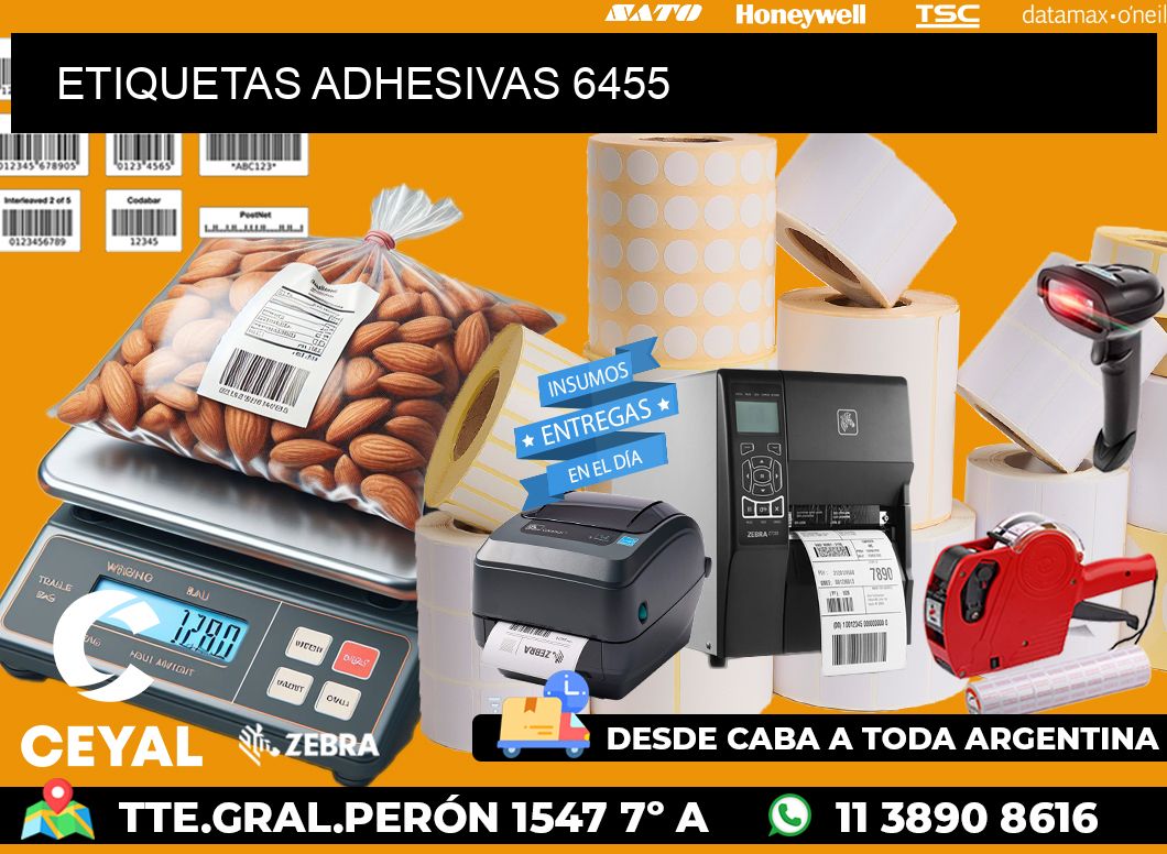 ETIQUETAS ADHESIVAS 6455