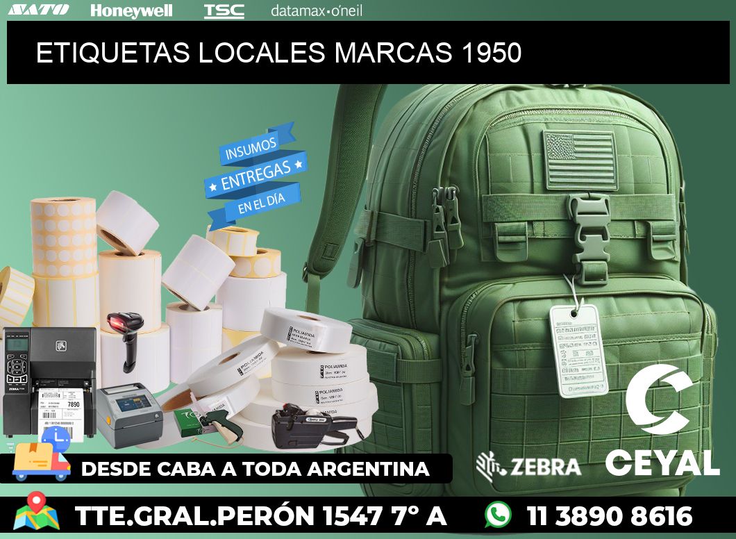 ETIQUETAS LOCALES MARCAS 1950
