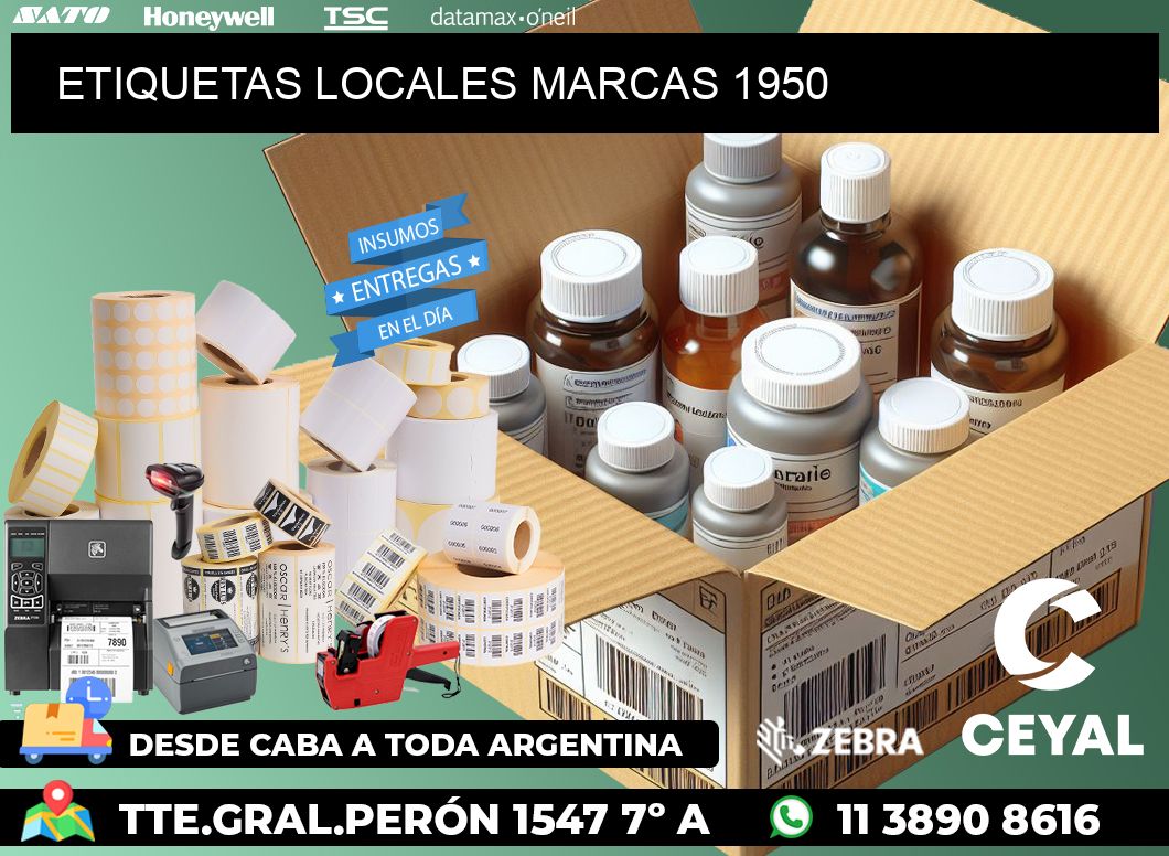 ETIQUETAS LOCALES MARCAS 1950
