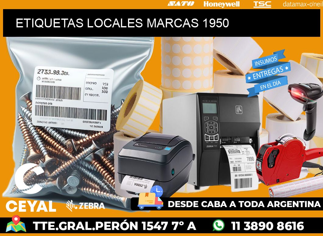 ETIQUETAS LOCALES MARCAS 1950
