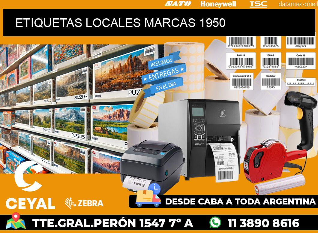 ETIQUETAS LOCALES MARCAS 1950
