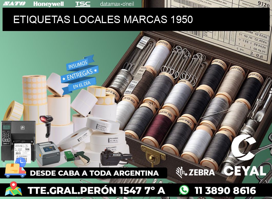 ETIQUETAS LOCALES MARCAS 1950