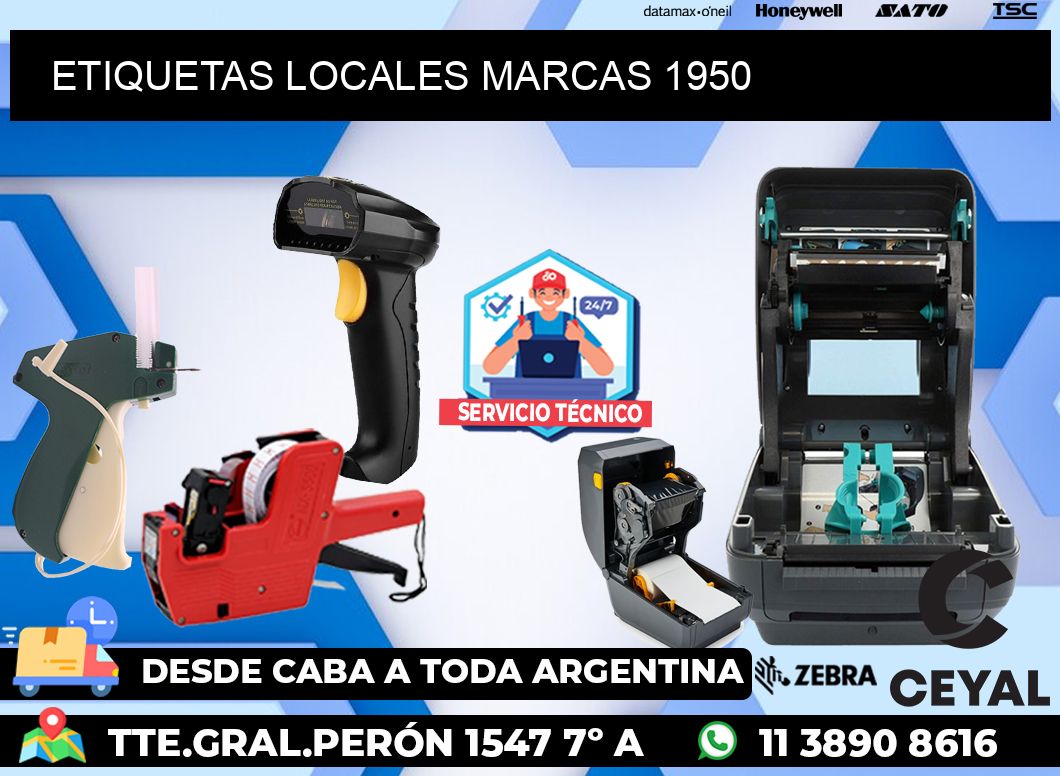 ETIQUETAS LOCALES MARCAS 1950