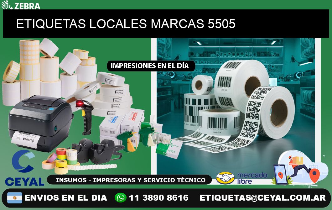 ETIQUETAS LOCALES MARCAS 5505