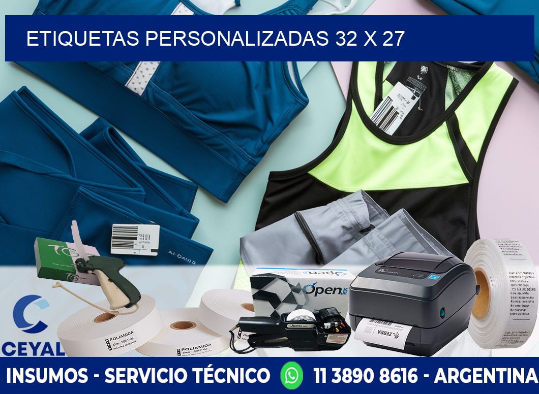 ETIQUETAS PERSONALIZADAS 32 x 27