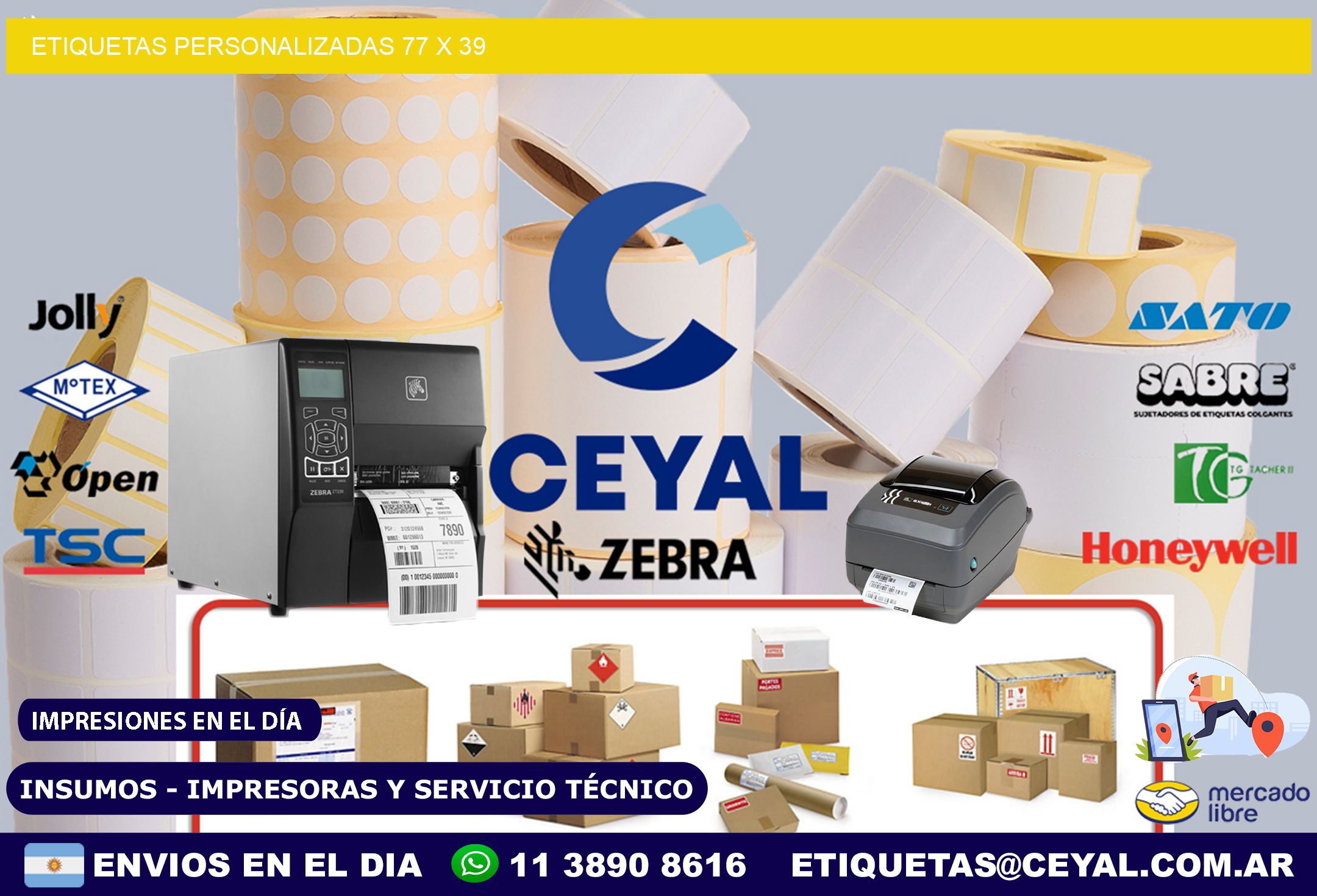 ETIQUETAS PERSONALIZADAS 77 x 39