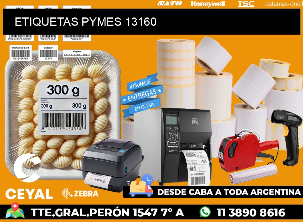 ETIQUETAS PYMES 13160