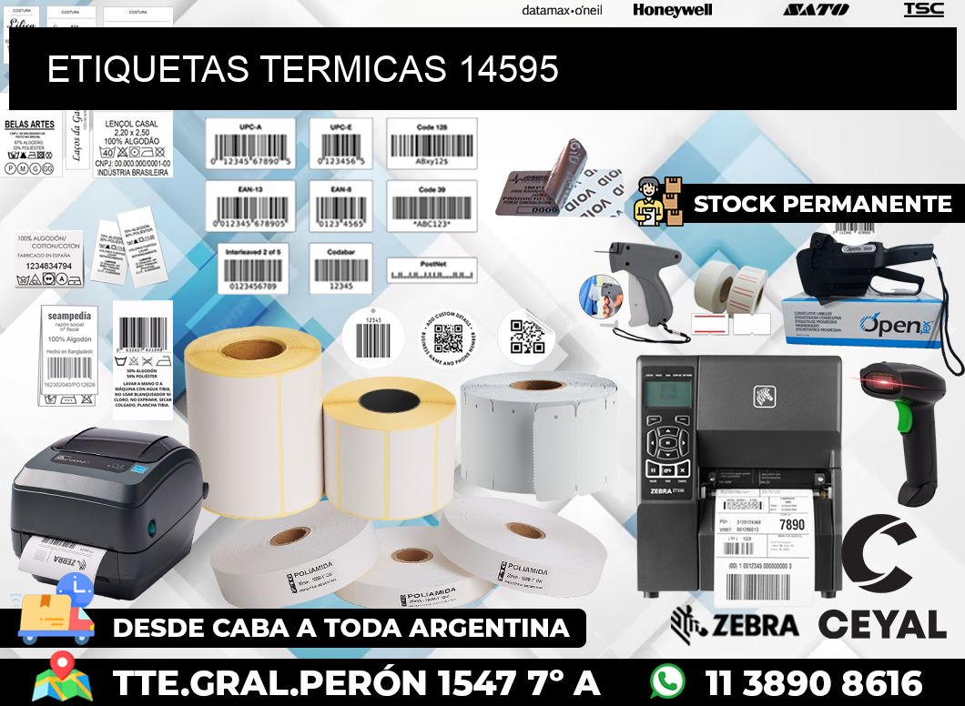 ETIQUETAS TERMICAS 14595