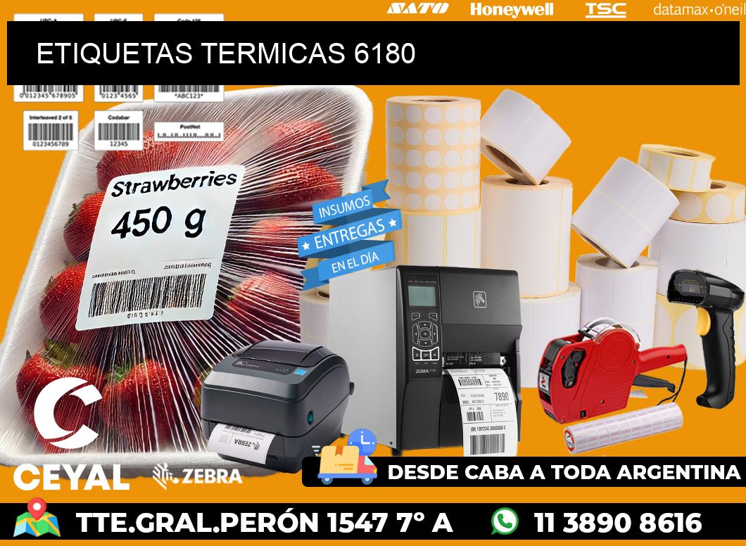 ETIQUETAS TERMICAS 6180