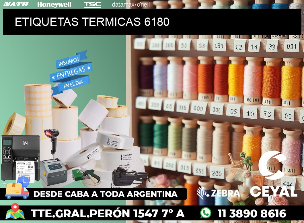ETIQUETAS TERMICAS 6180